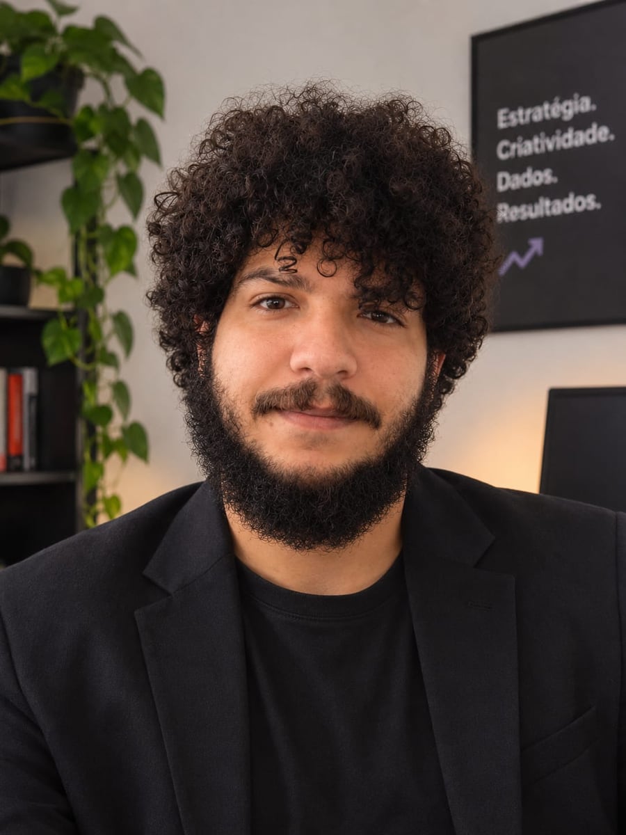 Caio Avelar, gestor de tráfego pago e consultor de e-commerce